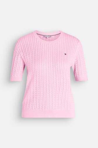 TOMMY HILFIGER Strickshirt rosa