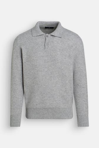 DANIELE FIESOLI Wollmix-Strickpolo grau