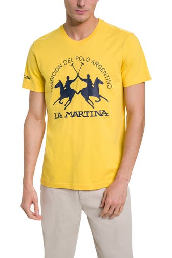 LA MARTINA T-Shirt zitronengelb
