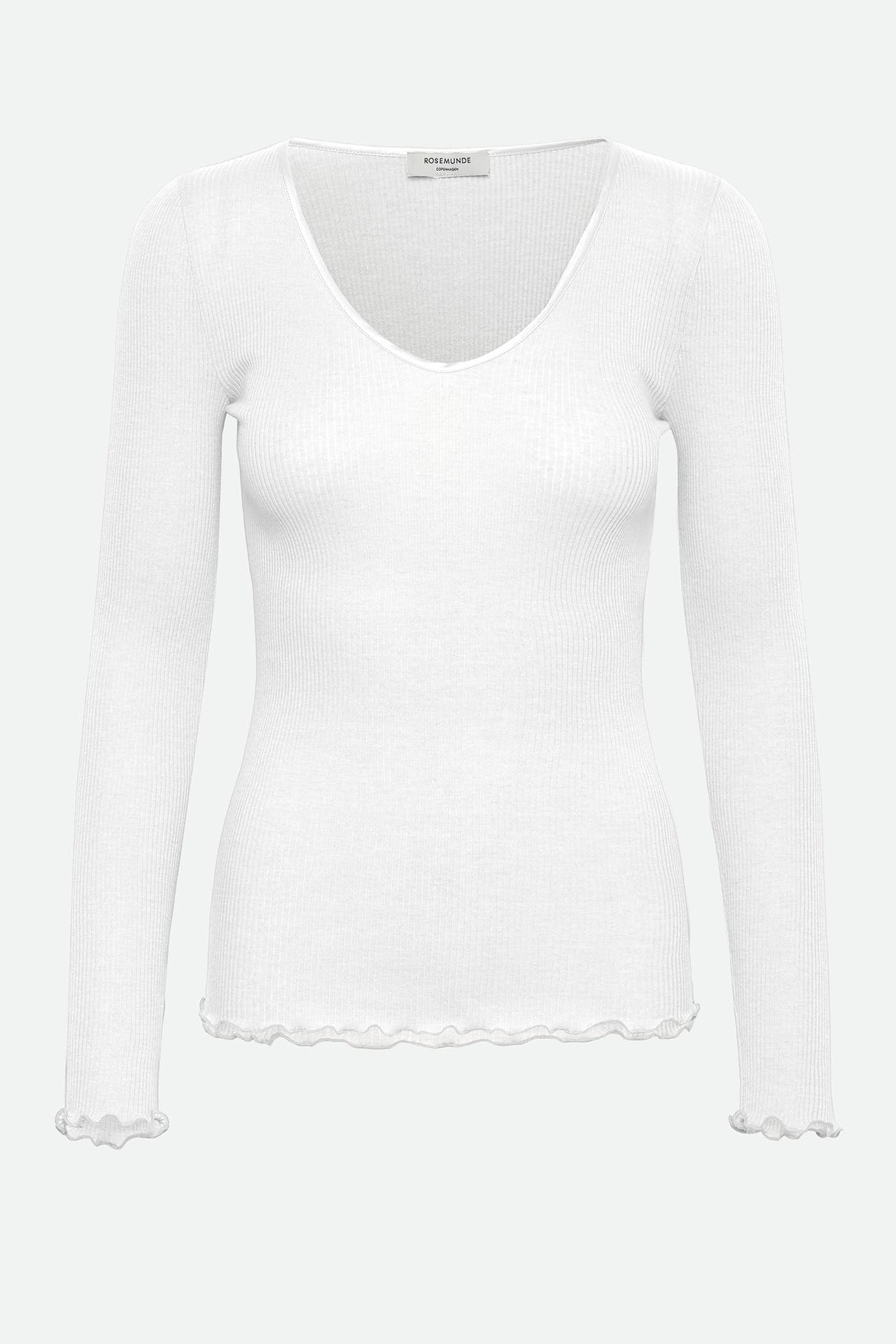 ROSEMUNDE Wollmix-Longsleeve weiß, Bild 1