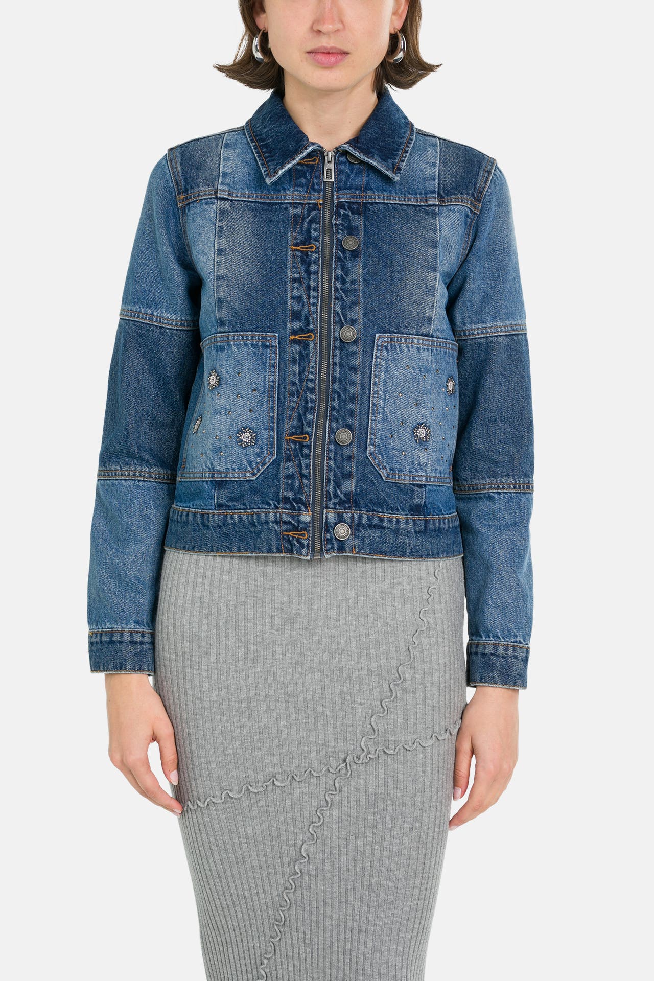 DESIGUAL Jeansjacke 'Paty' blau, Bild 1