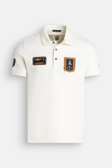 AERONAUTICA MILITARE Polo-Shirt ecru