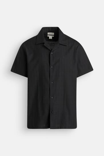 CALVIN KLEIN Kurzarmhemd Regular Fit schwarz