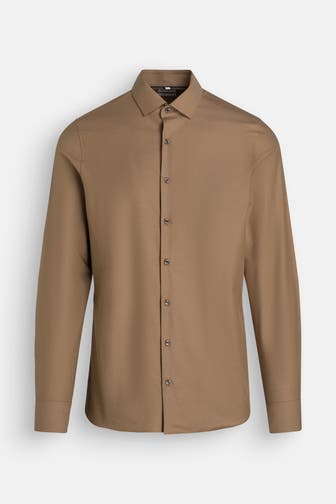 OLYMP Level Five Casual-Hemd braun Slim Fit