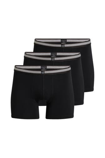 BUGATTI 3er-Pack Boxer Trunks schwarz