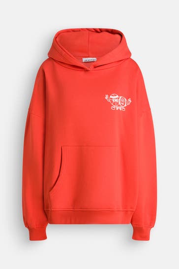 OH APRIL Hoodie orangerot