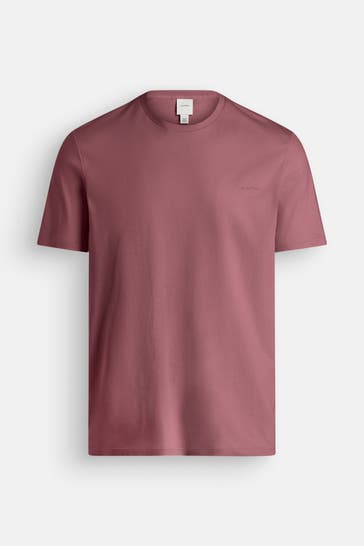 CK JEANS T-Shirt 'Refined Solid' burgunder