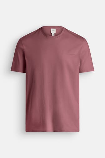 CK JEANS T-Shirt 'Refined Solid' burgunder