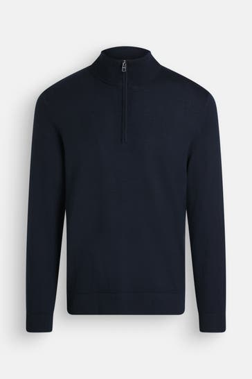 BOSS Strick-Troyer 'Birger' nachtblau