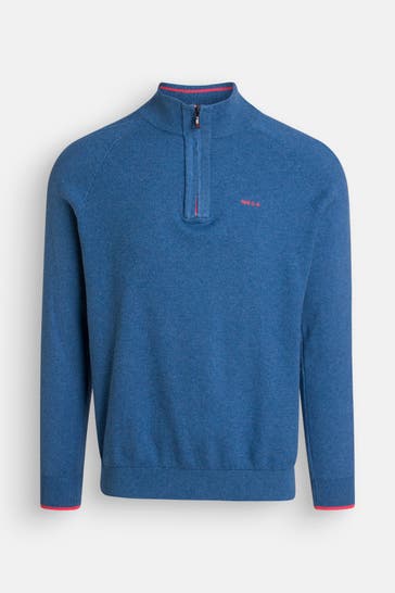 NEW ZEALAND AUCKLAND Strickpullover 'Ralph' azurblau