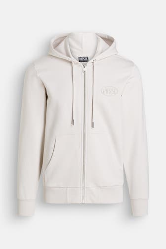 DIESEL Sweatjacke ecru