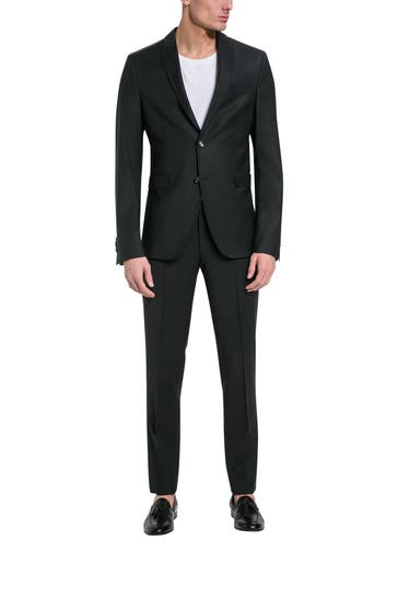 CINQUE Schurwollmix-Anzug 'Cipanetti' schwarz
