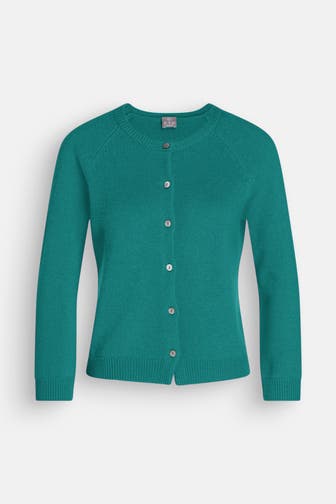 FTC Kaschmir-Strickjacke petrol