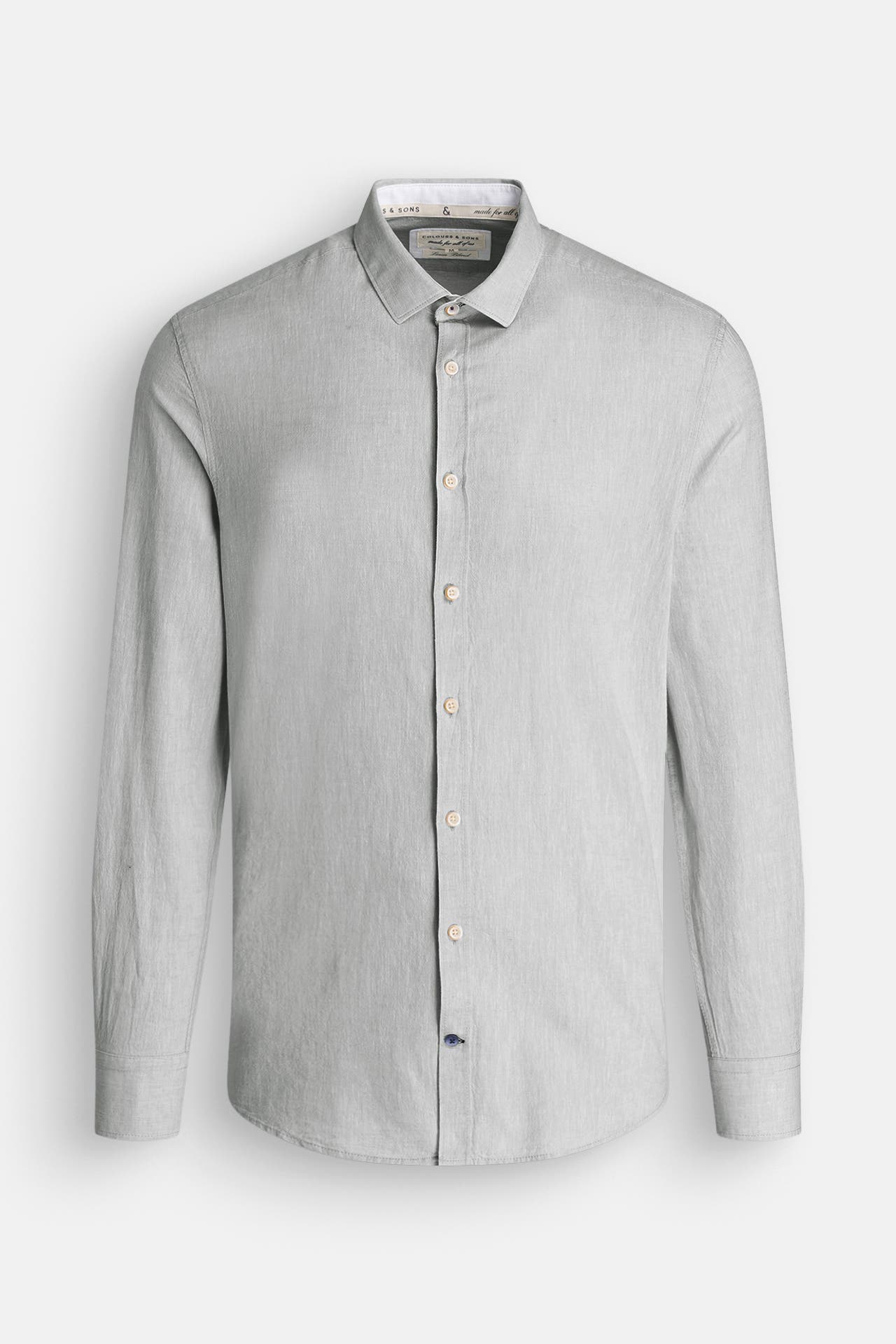 COLOURS & SONS Leinenmix-Hemd pastellgrün, Bild 1