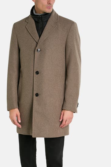 HECHTER Paris Wollmix-Mantel taupe