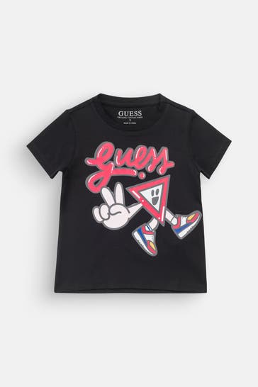GUESS T-Shirt schwarz 