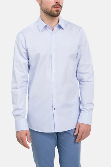 HECHTER Paris Business-Hemd hellblau