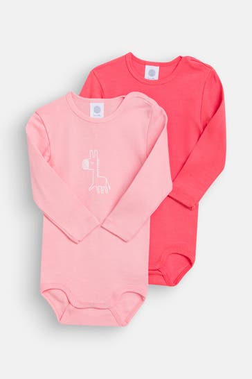 SANETTA 2er Pack Bodies rosa-koralle