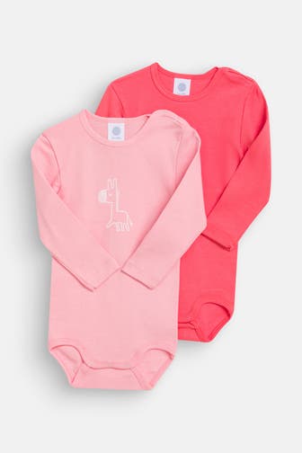 SANETTA 2er Pack Bodies rosa-koralle