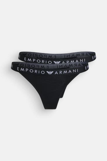 EMPORIO ARMANI - 2er-Pack Strings schwarz