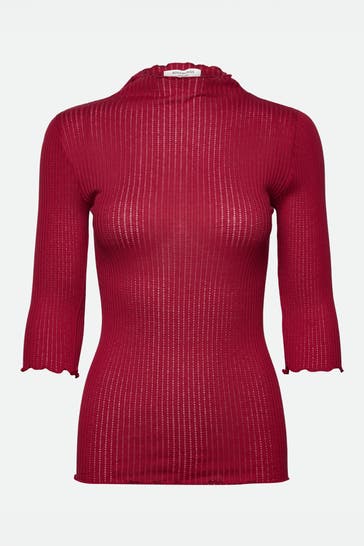 ROSEMUNDE Longsleeve weinrot
