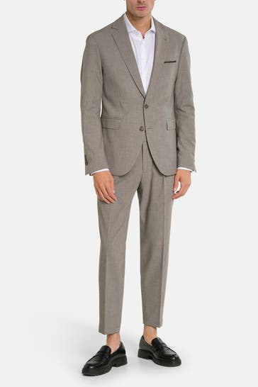 CINQUE 'Cidata' suit, stone grey mottled
