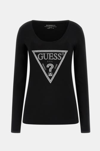 GUESS Longsleeve schwarz
