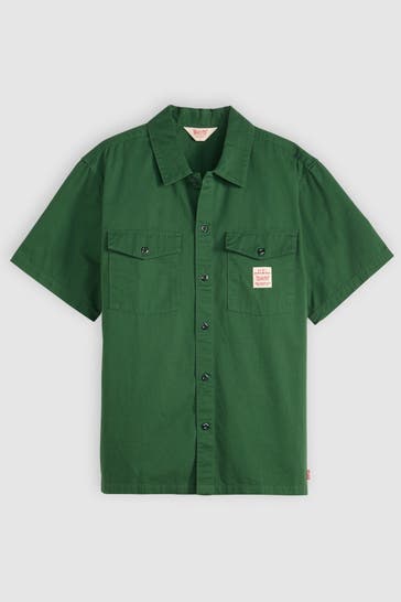 LEVI'S® Kurzarmhemd dunkelgrün