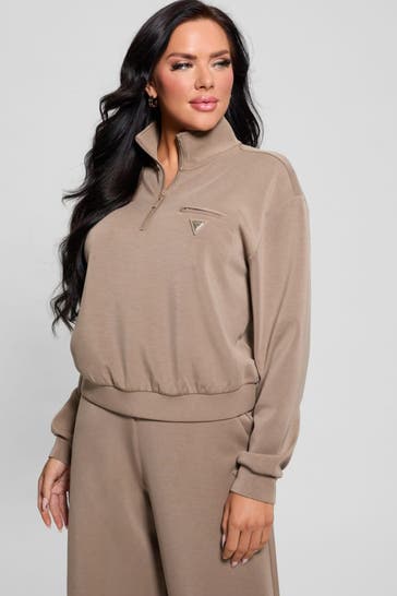 GUESS Sweat-Troyer hellbraun