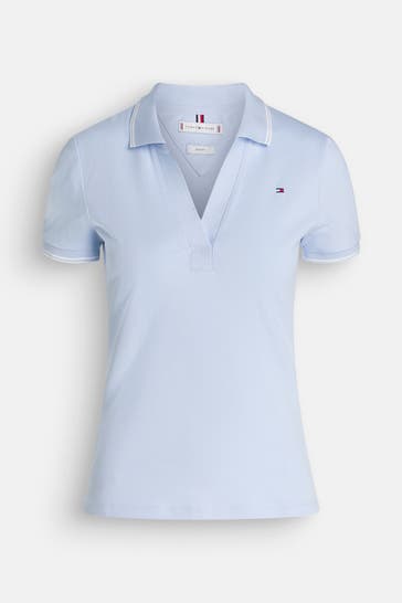 TOMMY HILFIGER Polo-Shirt hellblau