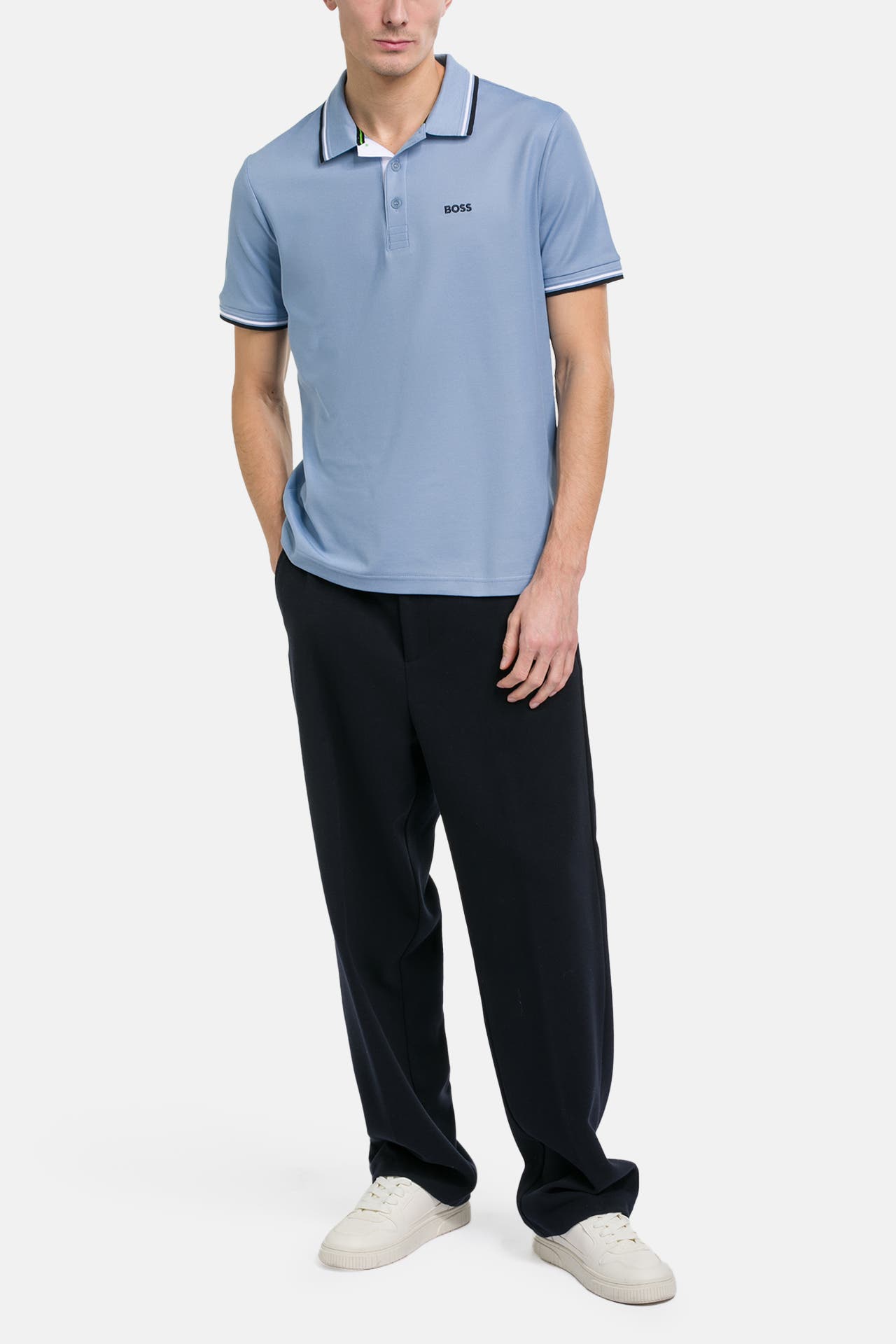 BOSS GREEN Polo-Shirt 'Paddy' taubenblau , Bild 1