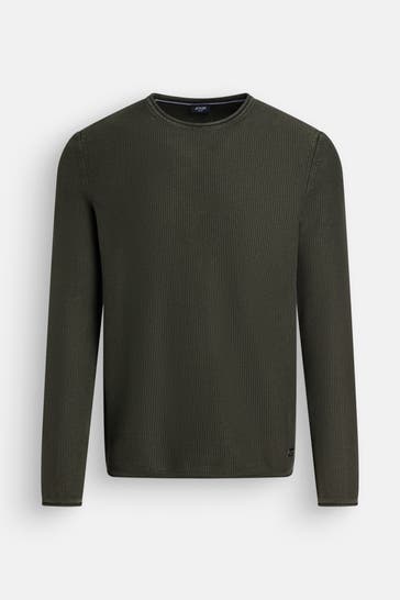 JOOP! Strickpullover 'Holdin' oliv
