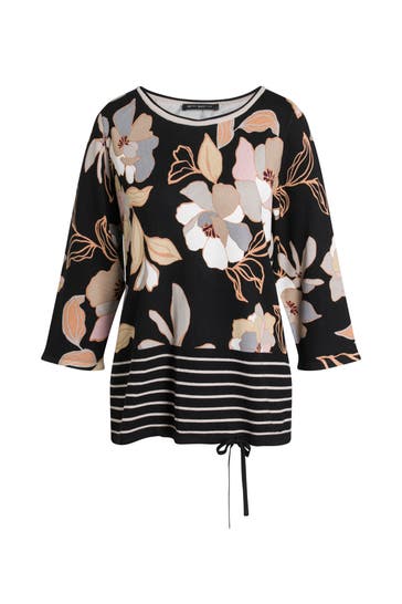 BETTY BARCLAY Strickshirt floral