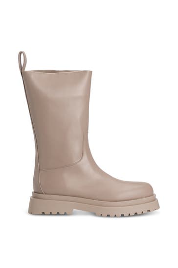 LIU JO Lederstiefel 'Biker' greige