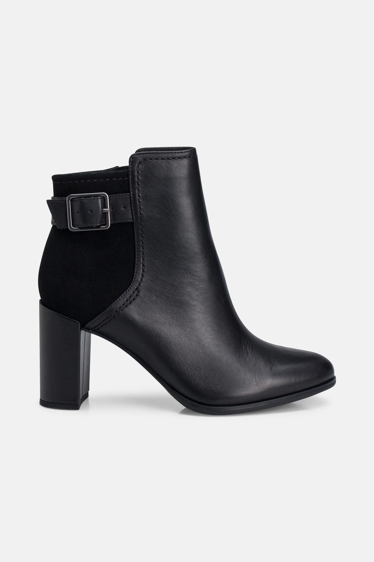 CLARKS Leder-Stiefeletten 'Freva85' schwarz, Bild 1