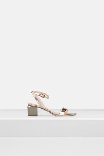 AGL Leder-Sandaletten gold