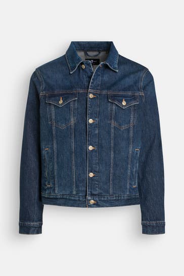 7 FOR ALL MANKIND Jeansjacke dunkelblau