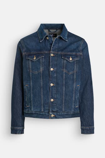 7 FOR ALL MANKIND Jeansjacke dunkelblau