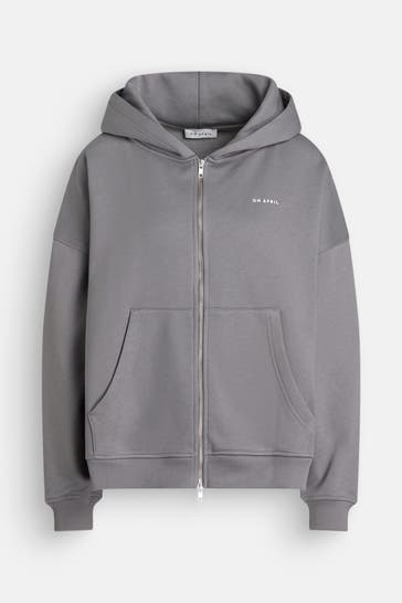 OH APRIL Sweatjacke steingrau