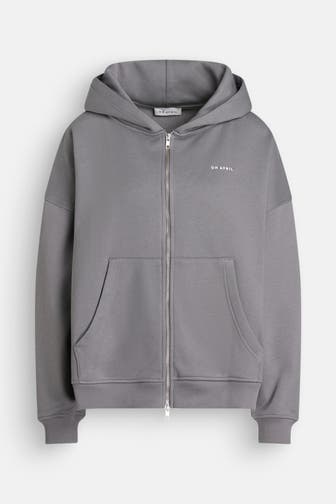 OH APRIL Sweatjacke steingrau