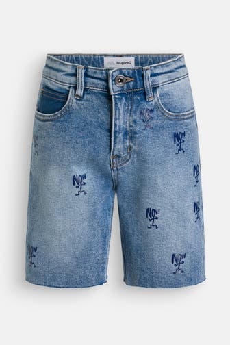 DESIGUAL Jeansshorts 'Aguila' blau