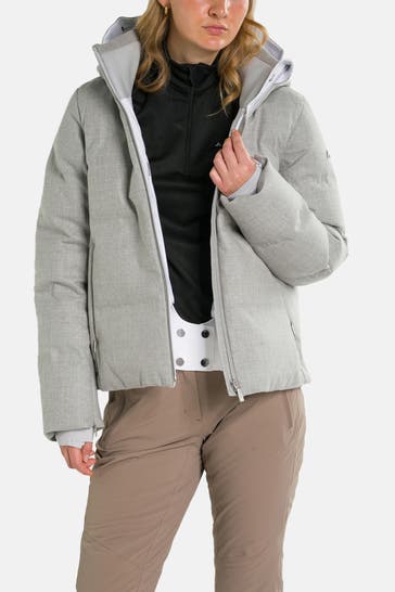 KJUS Daunen-Skijacke 'Arctic Luxe' hellgrau