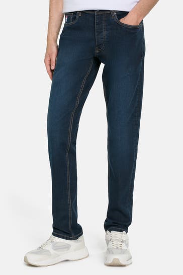 U.S. POLO ASSN. Jeans dunkelblau straight