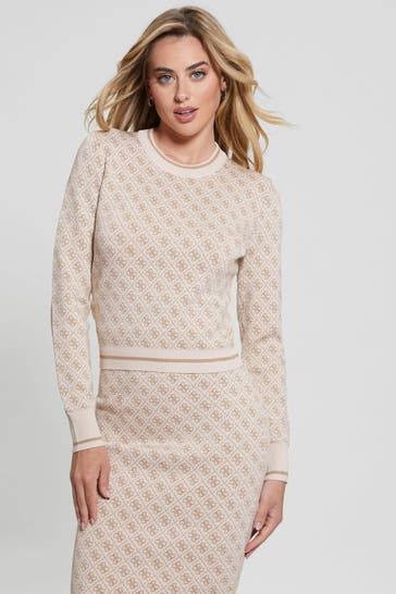 GUESS Strickpullover 'Lise' mehrfarbig