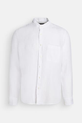 MARC O'POLO Leinenhemd weiß