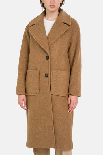 FUCHS SCHMITT Wollmix-Mantel braun