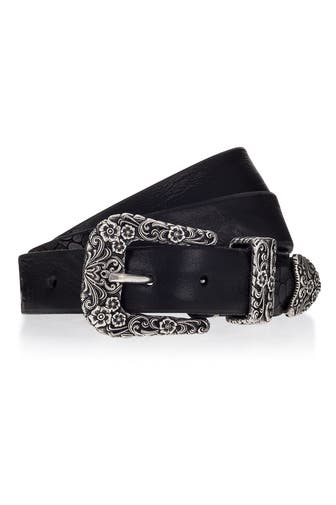 B.BELT Ledergürtel schwarz