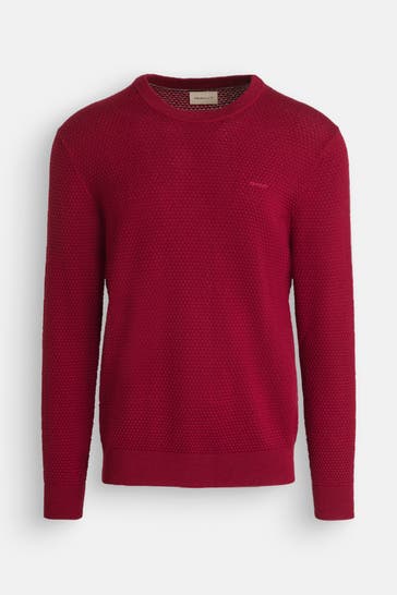 GANT Wollmixpullover dunkelrot