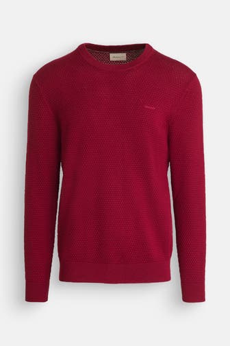 GANT Wollmixpullover dunkelrot
