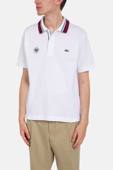 LACOSTE Polo-Shirt weiß unisex